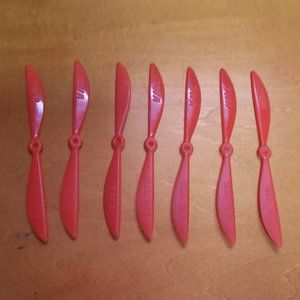 Vintage TWA 50th Anniversary Plastic Propeller Swizzle Sticks - 7 Pieces